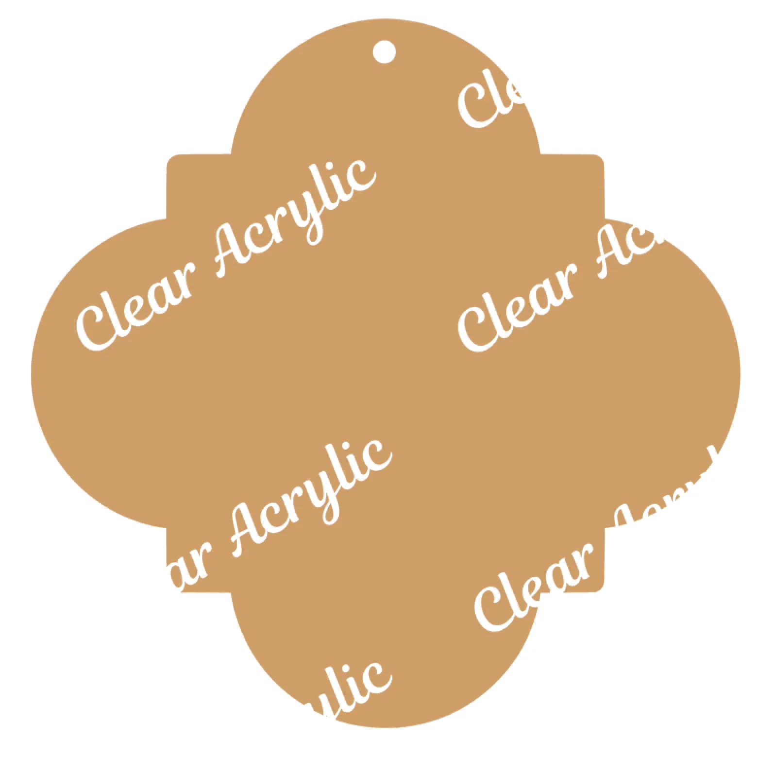 Quatrefoil Acrylic Blank