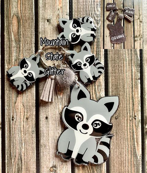 Raccoon Sitting Acrylic Blank - Image 5