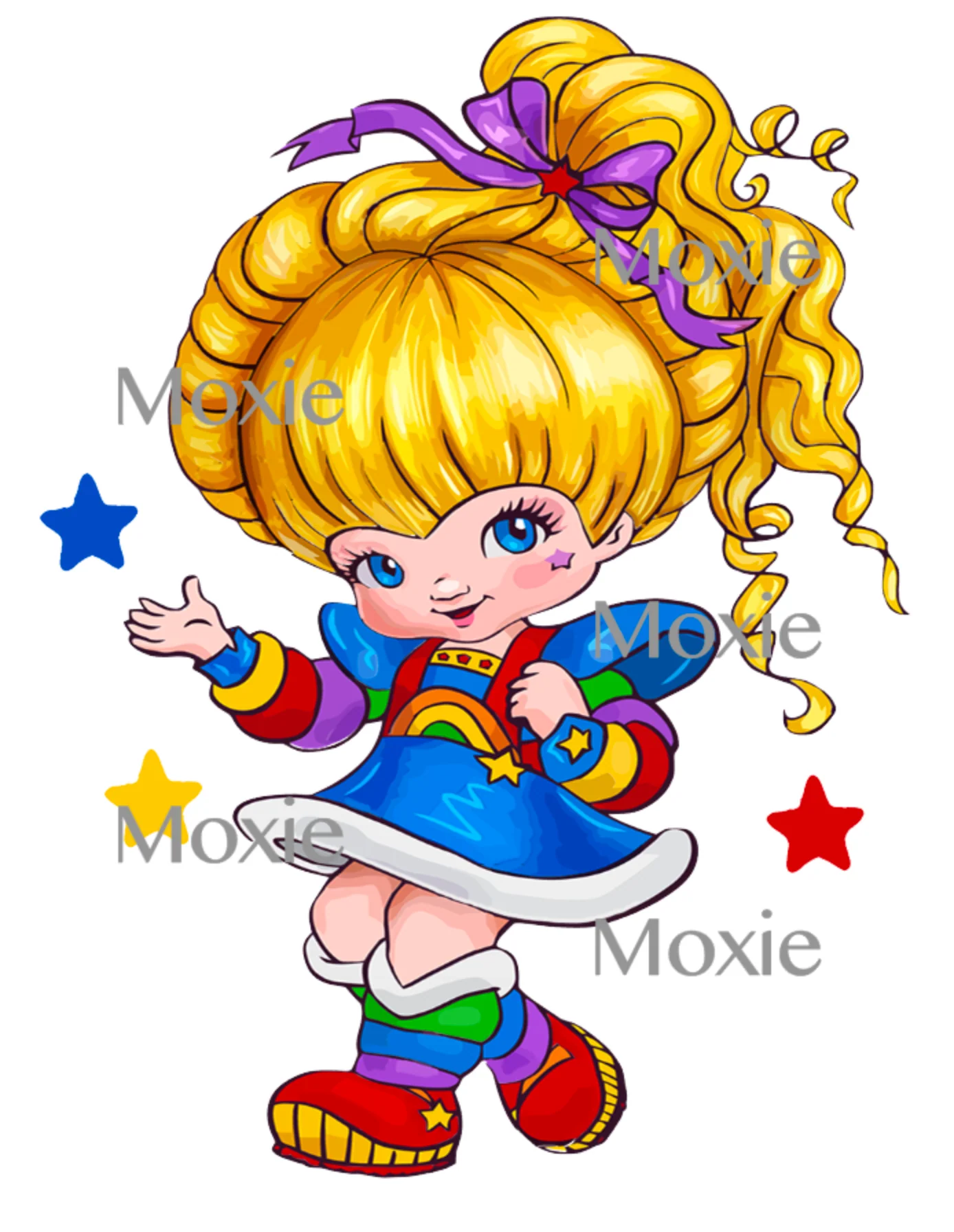 Rainbow Brite Decal & Acrylic Blank COMBO