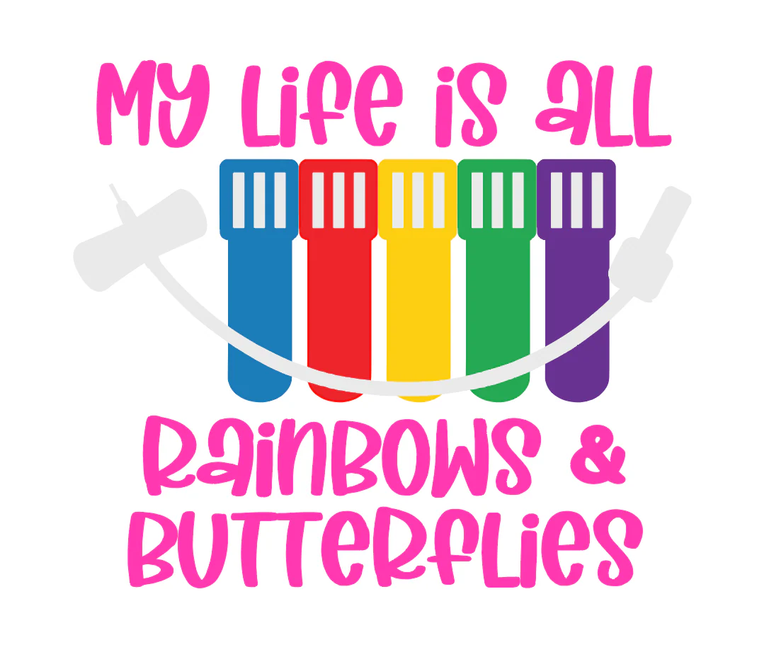 Rainbows Butterflies DECAL Only