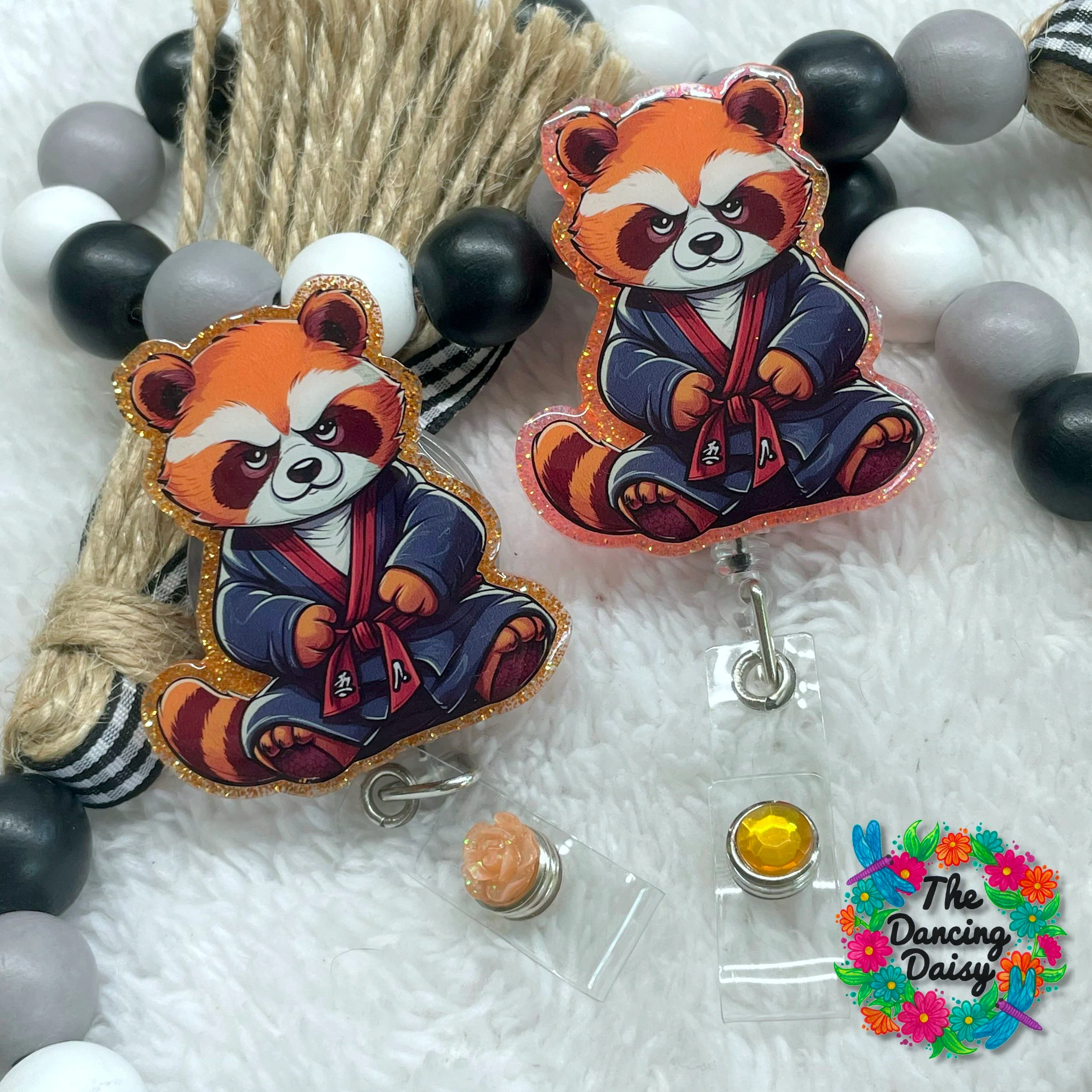 Red Panda Karate Decal & Acrylic Blank COMBO - Image 2