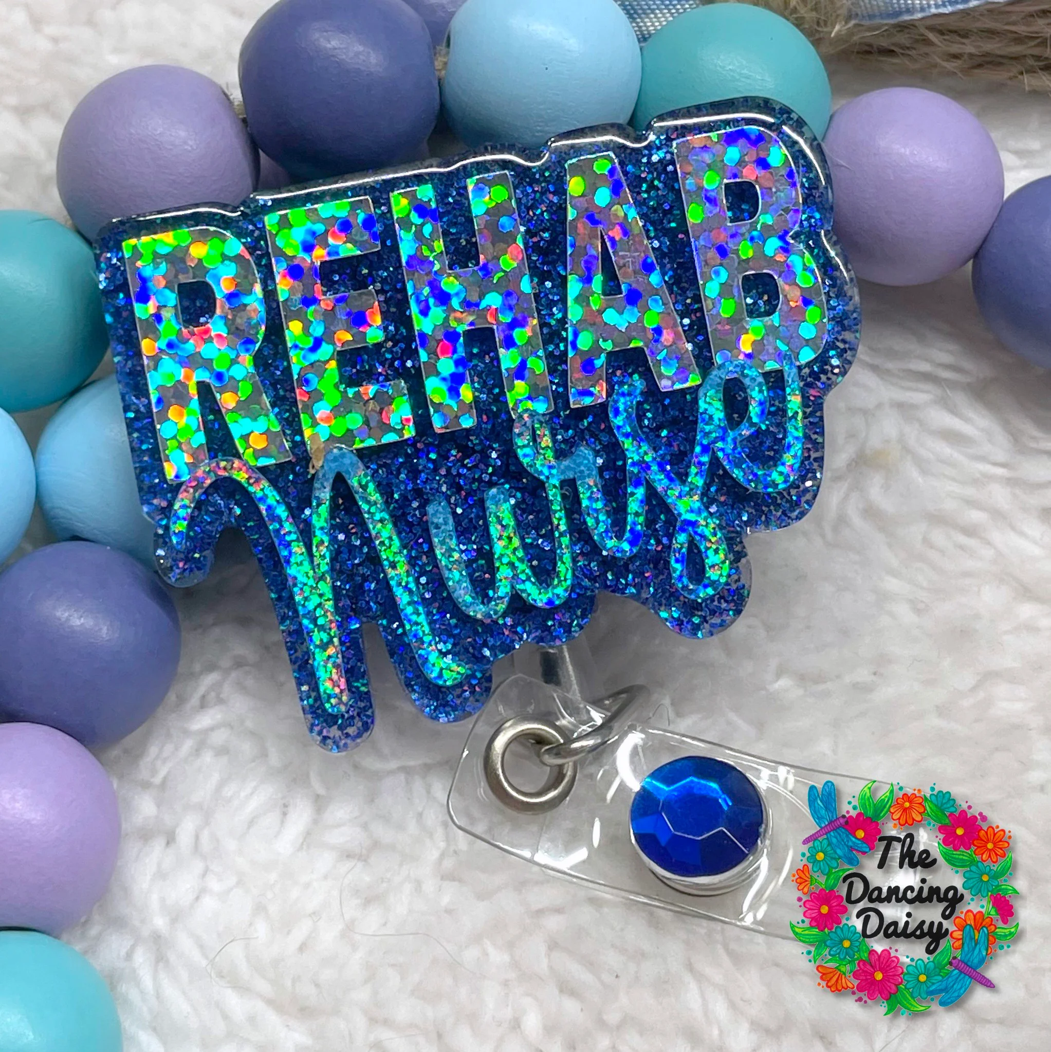 Rehab Nurse Badge Reel Blank - Image 2