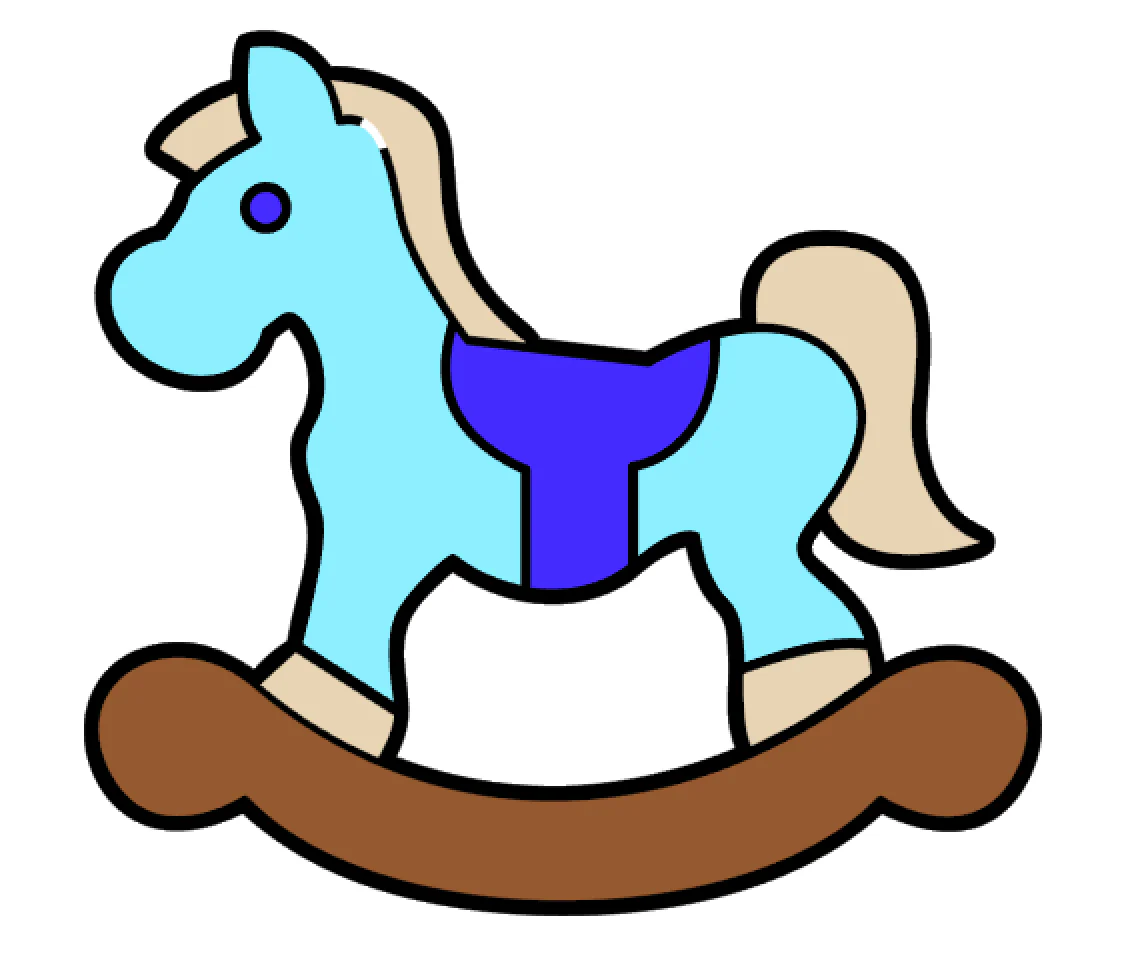 Rocking Horse Acrylic Blank - Image 2