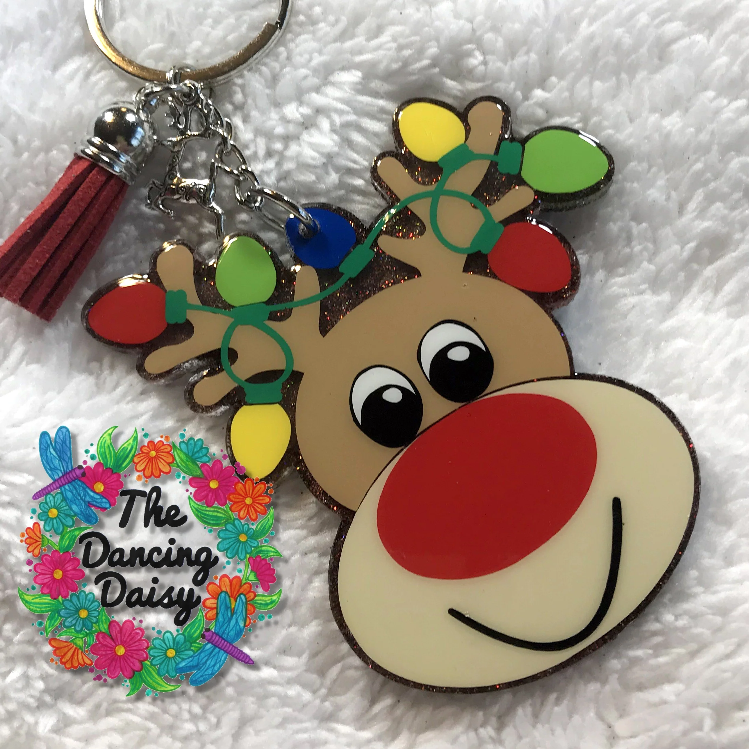 Rudolph with Lights Acrylic Blank - Image 3