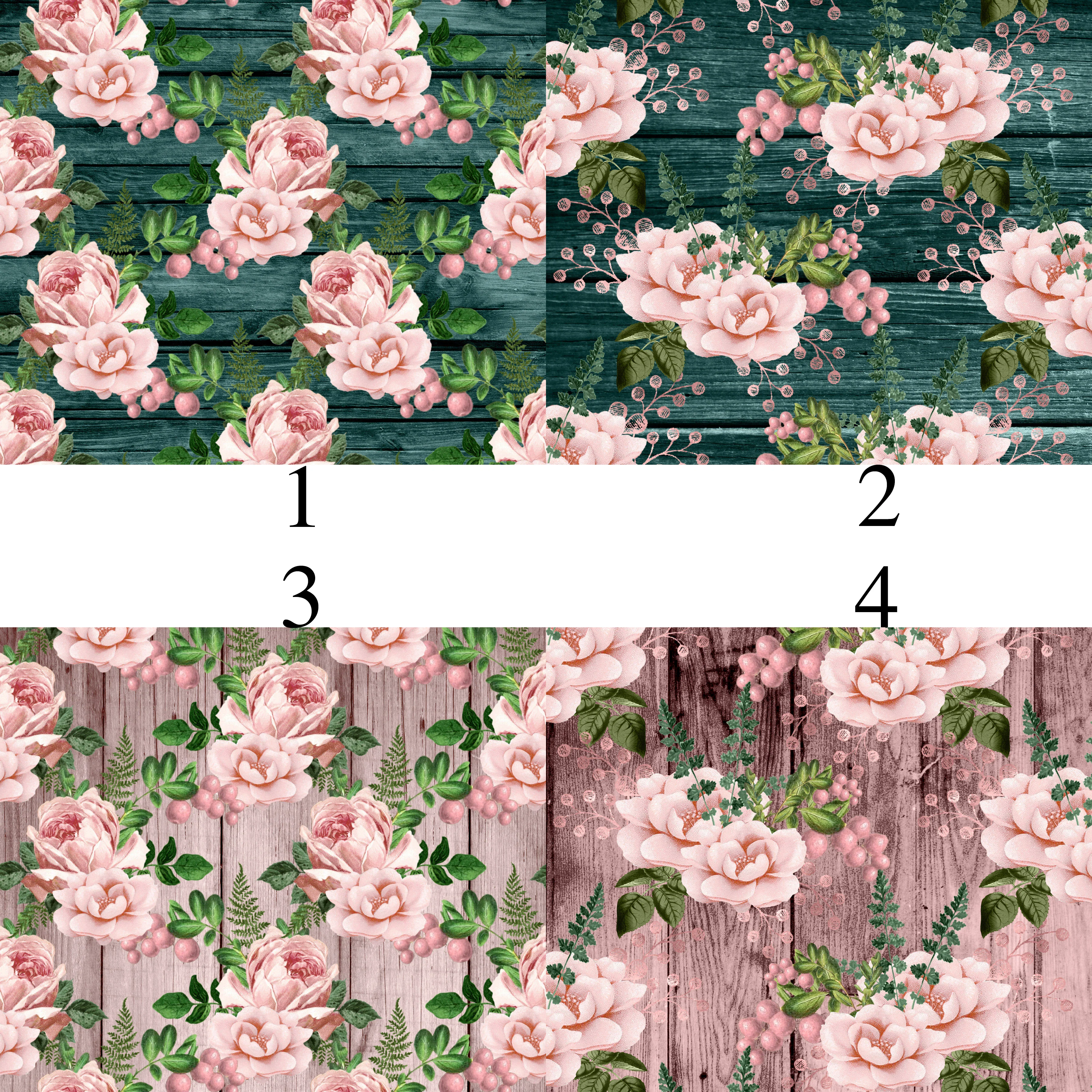 Rustic Blush Patterns Vinyl