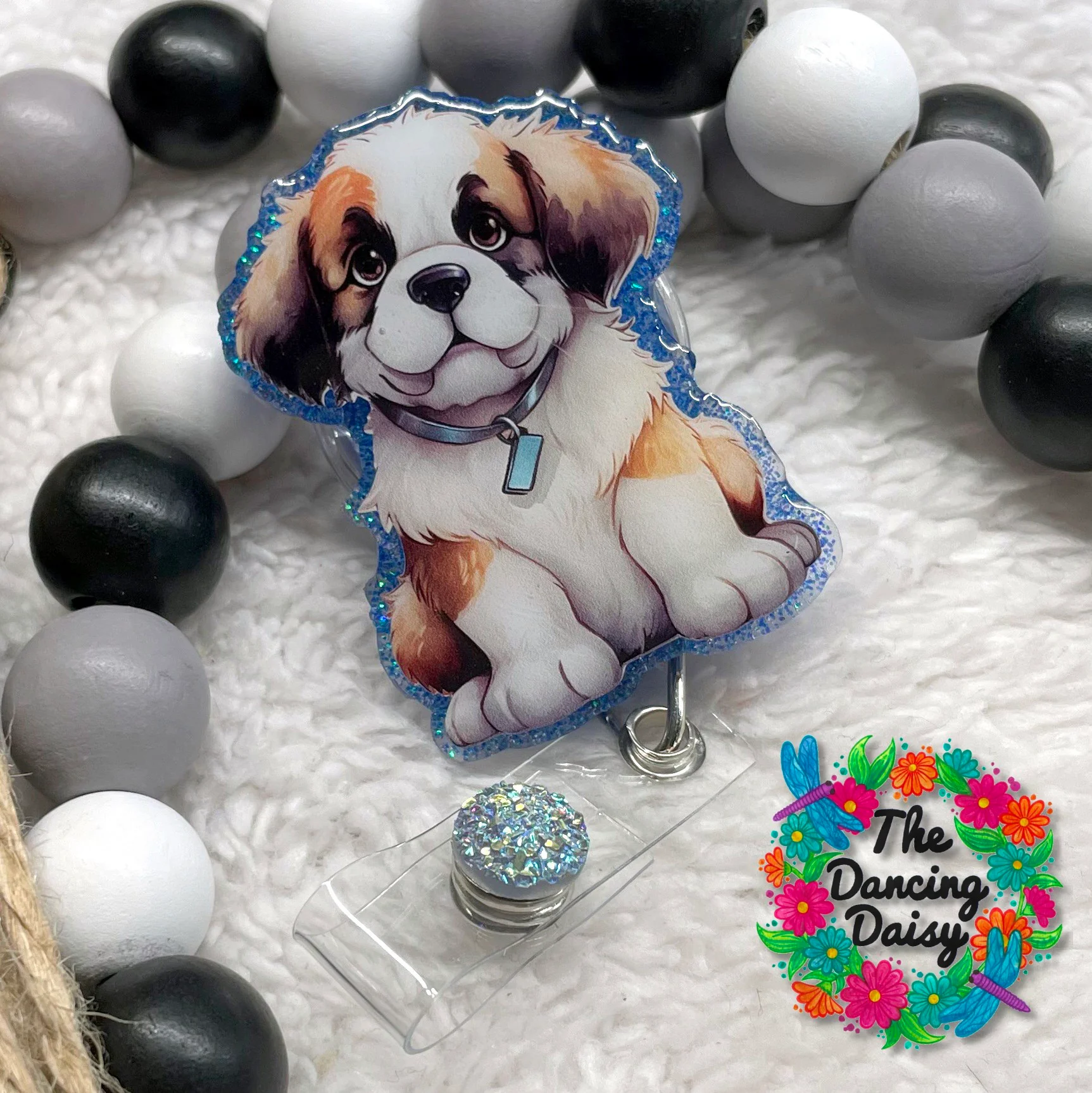 Saint Bernard Pup Decal & Acrylic Blank COMBO - Image 2