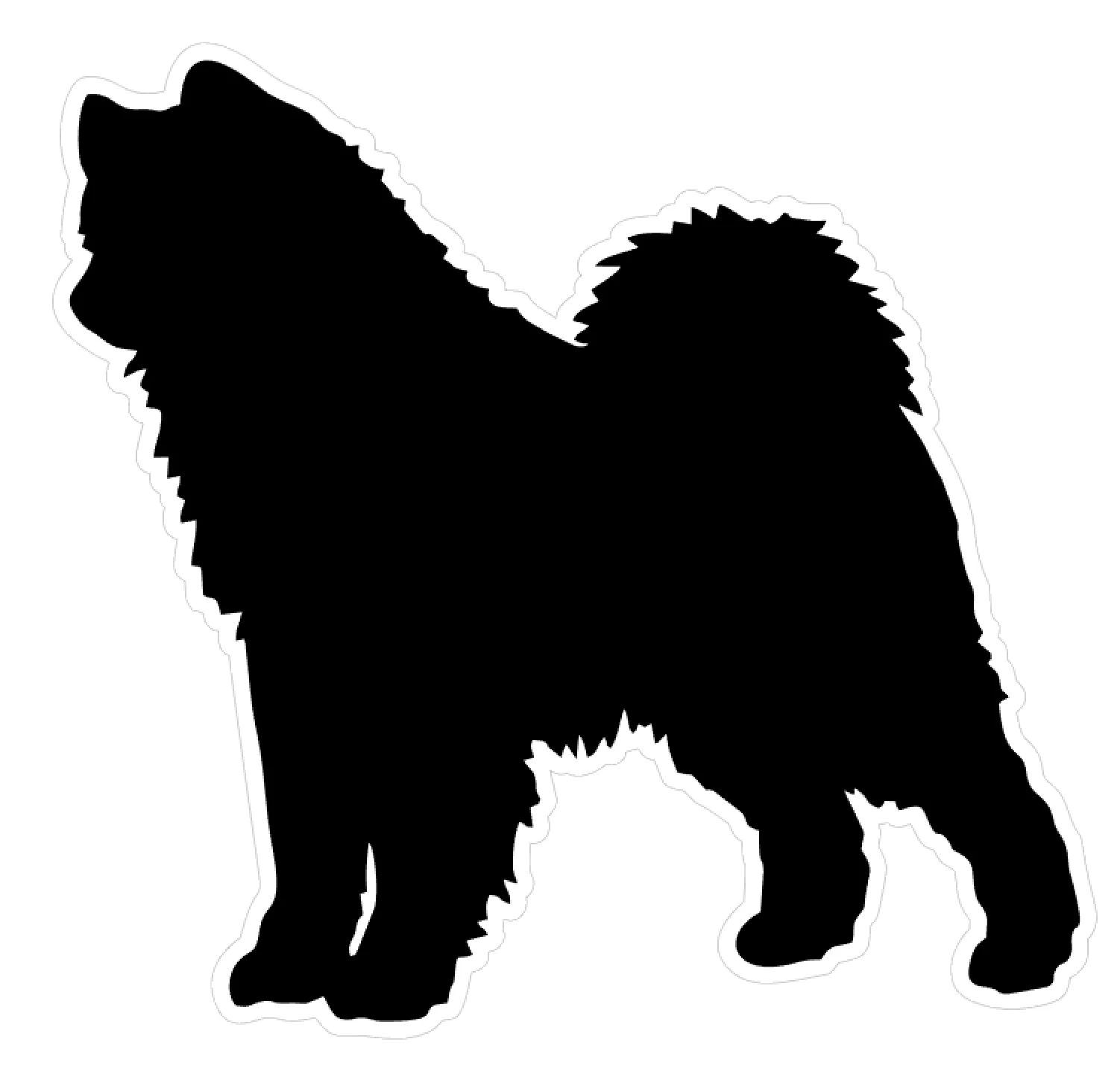 Samoyed Dog Profile Acrylic Blank - Image 2