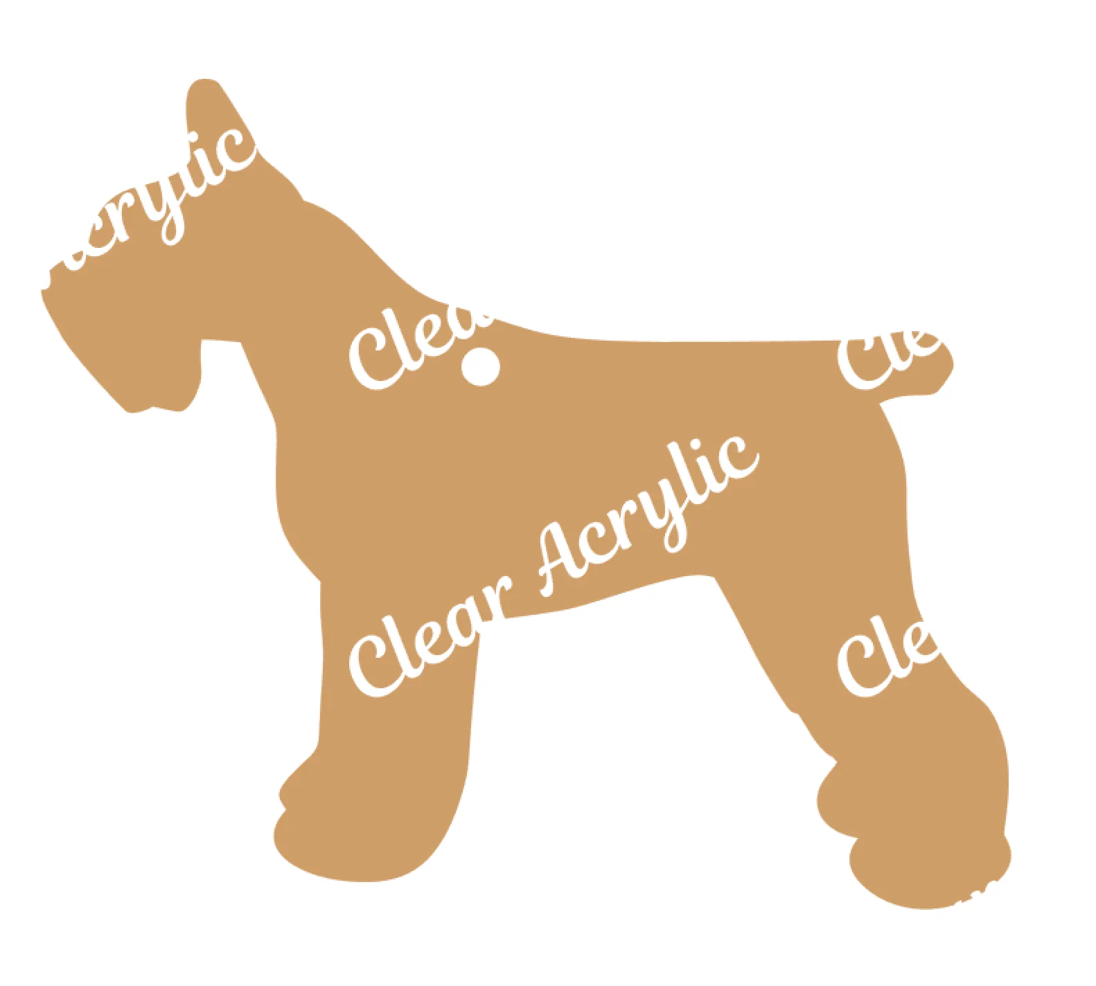 Schnauzer Dog Profile Acrylic Blank