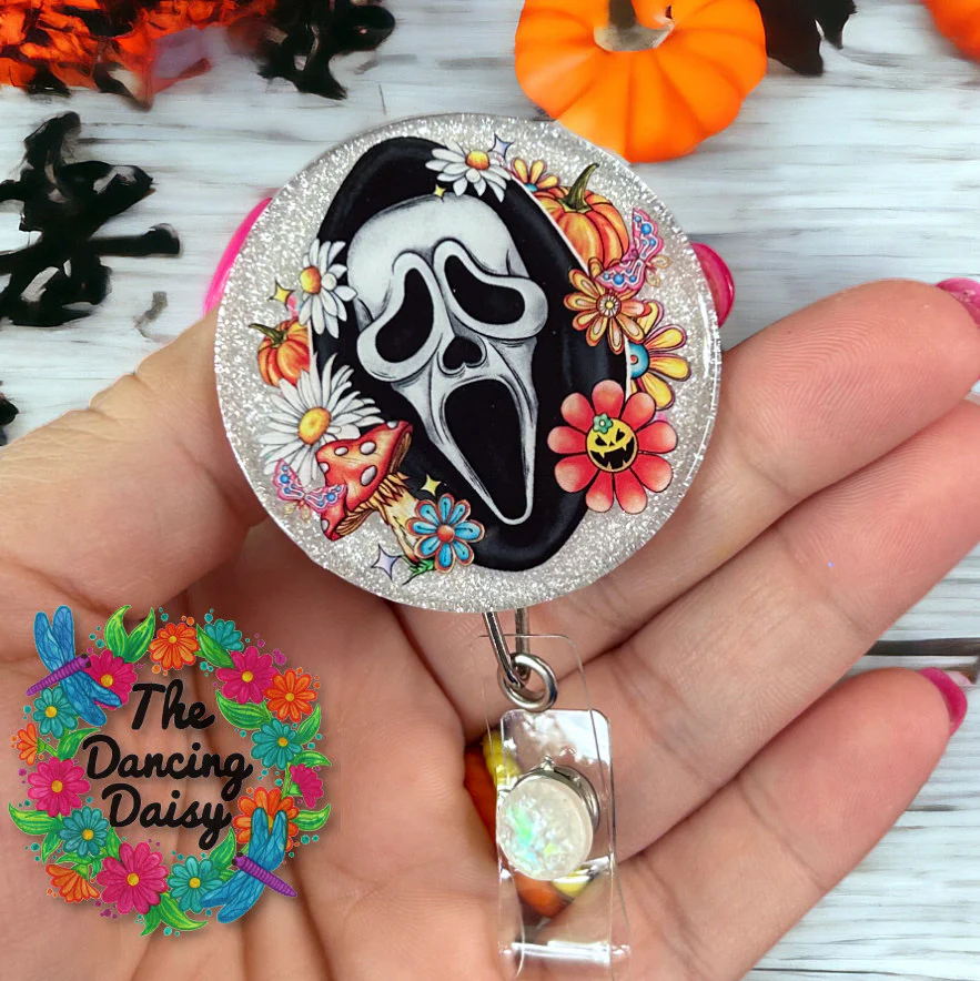 Scream Flowers UV DTF Decal - Image 2