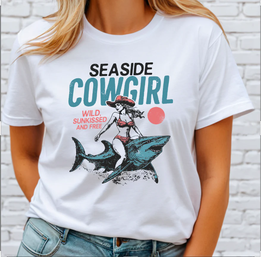 Seaside Cowgirl DTF Transfer