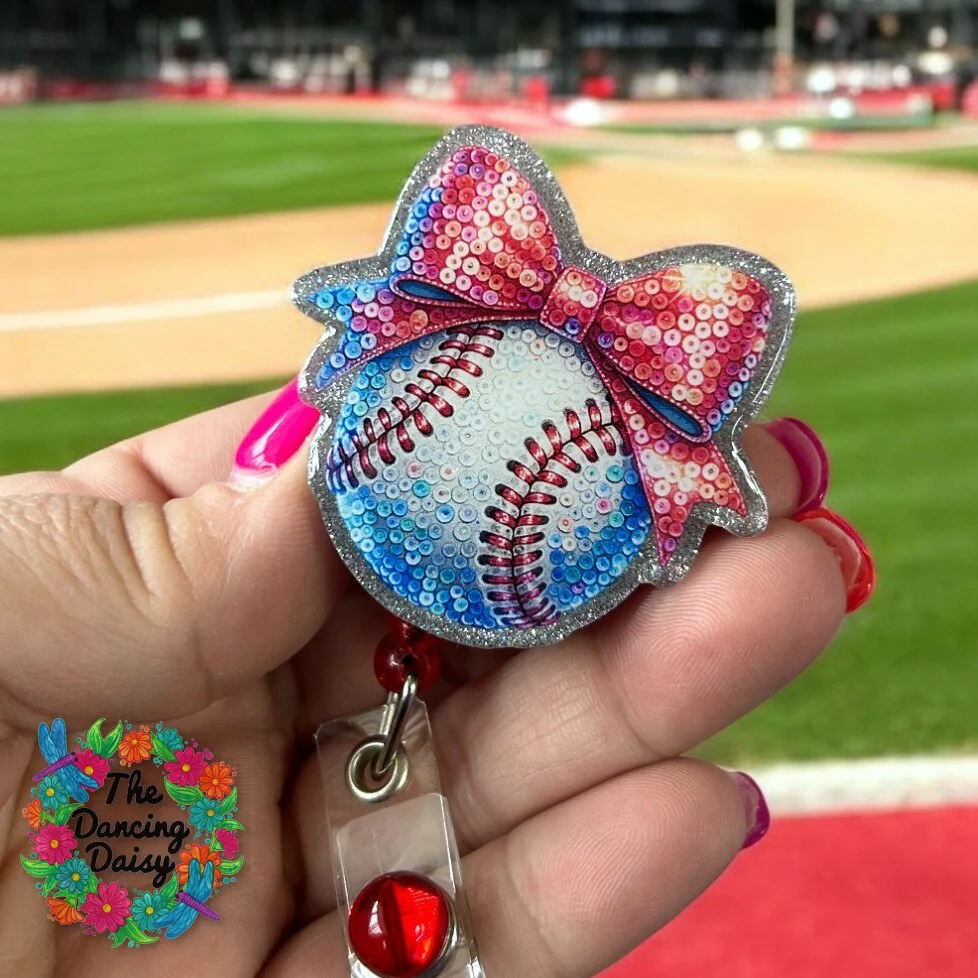 Sequin Baseball Decal & Acrylic Blank COMBO - Image 2