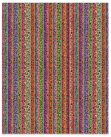 Serape Leopard Faux Leather
