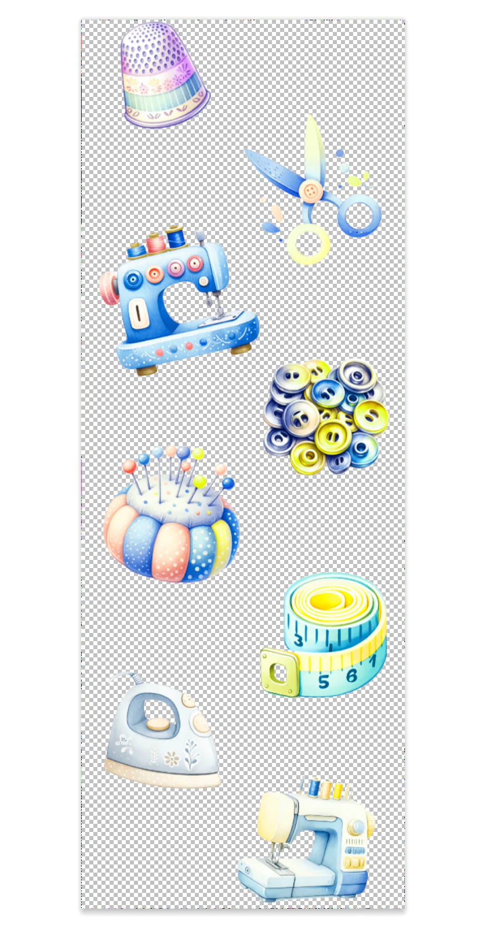 Sewing Pen Wrap UV DTF