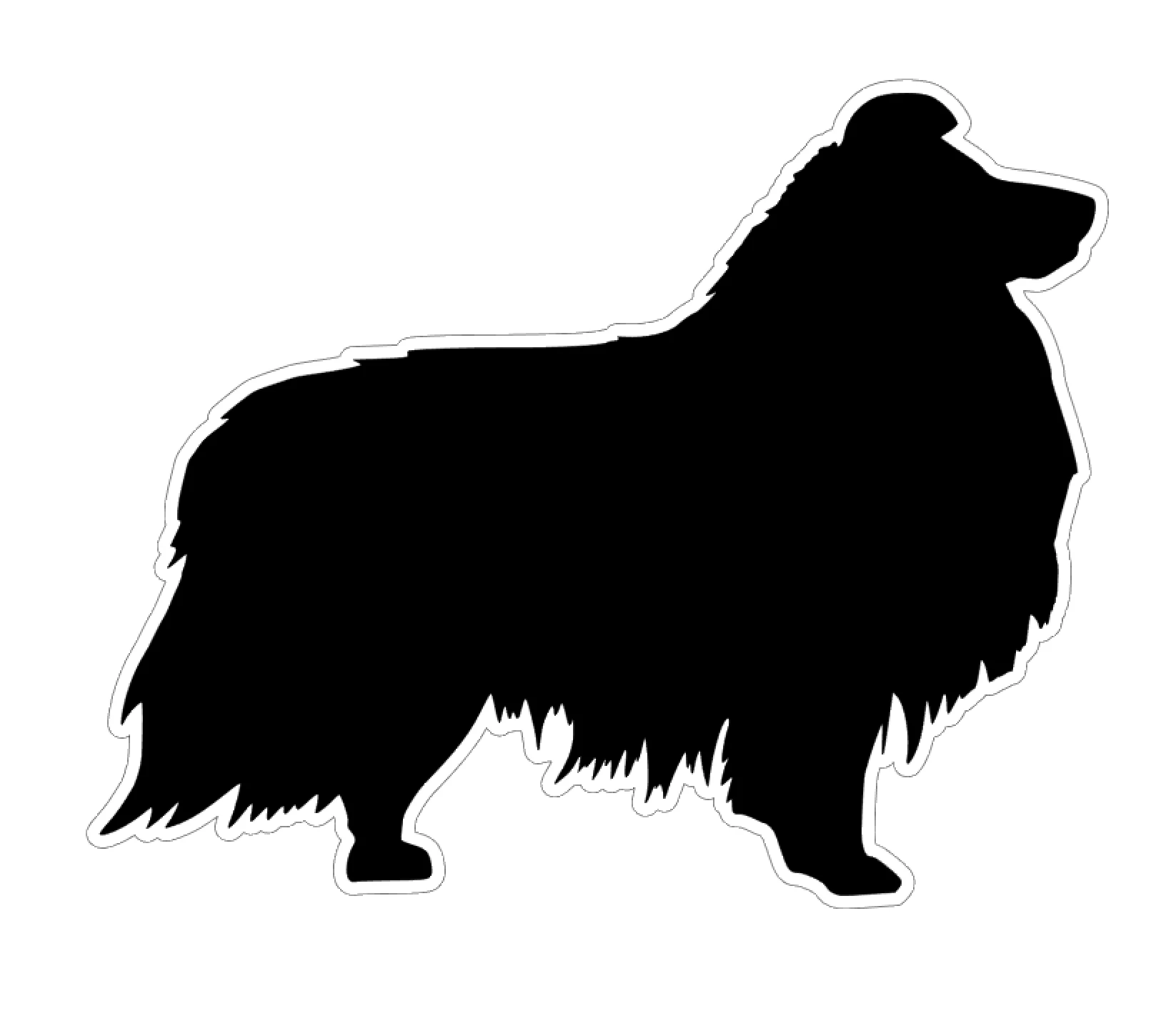 Shetland Sheepdog Profile Acrylic Blank - Image 2