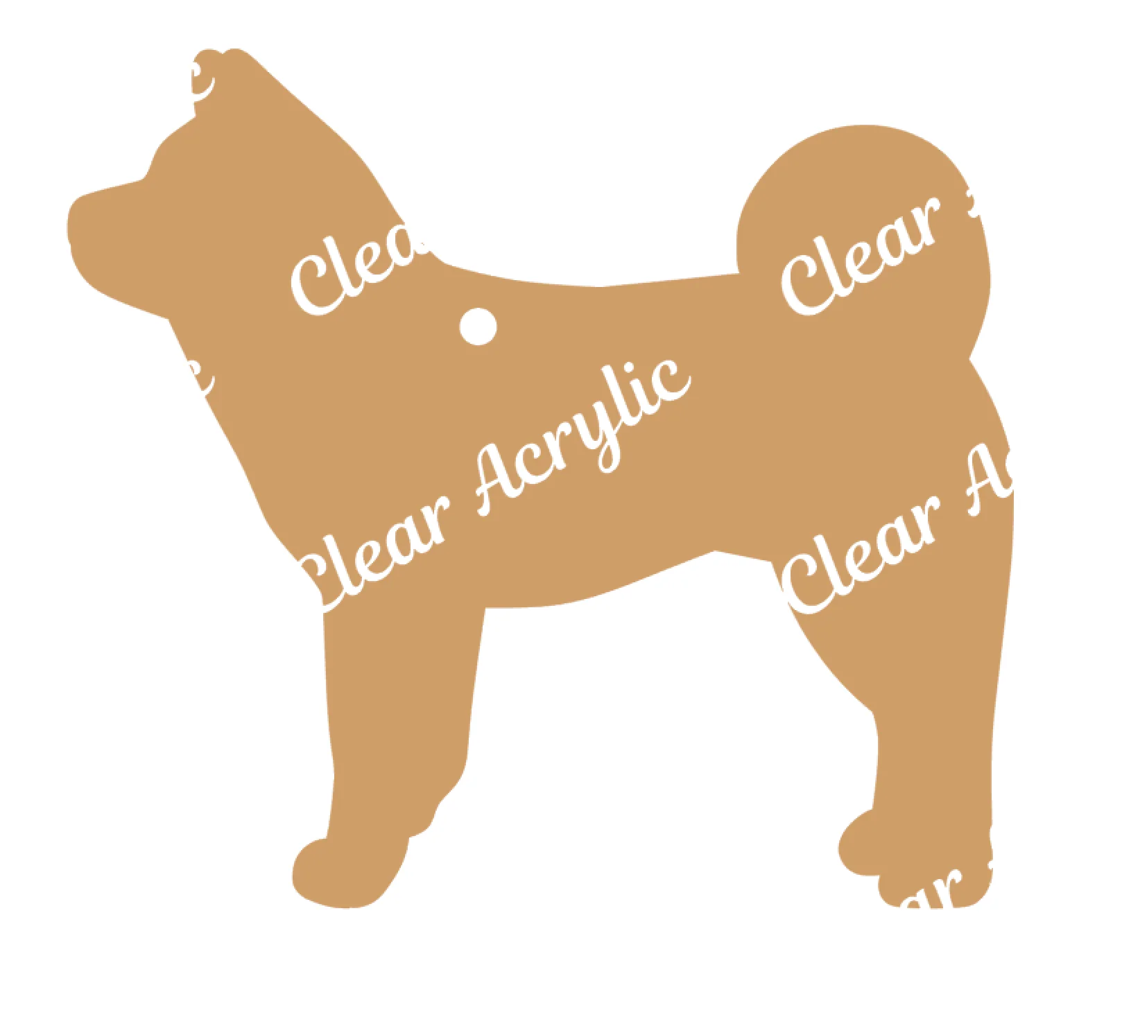 Shiba Inu Dog Profile Acrylic Blank