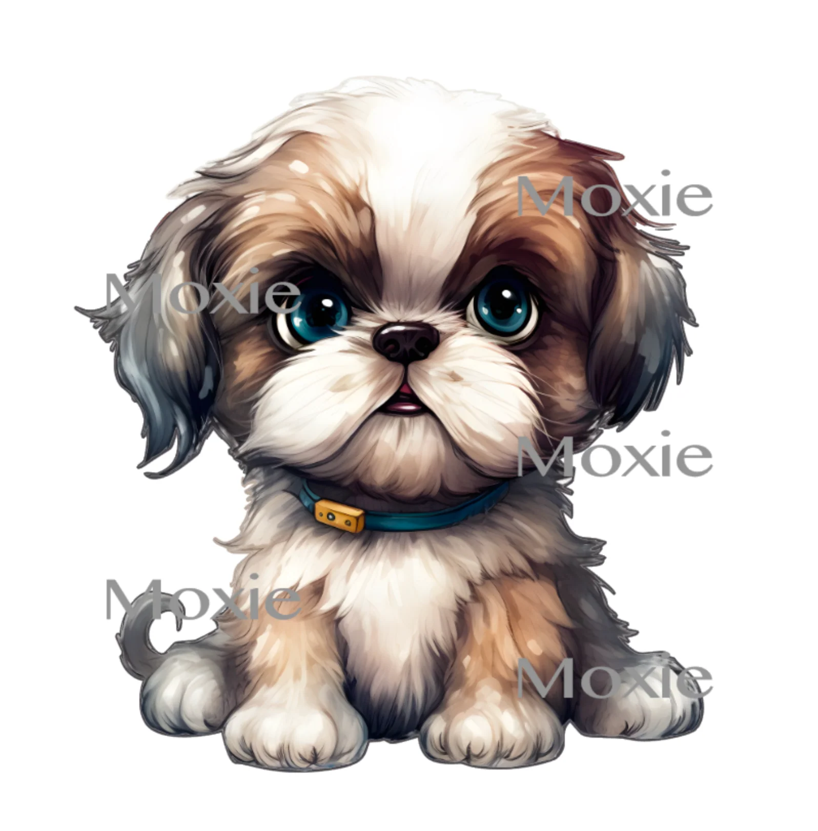 Shih Tzu Puppy Decal & Acrylic Blank COMBO