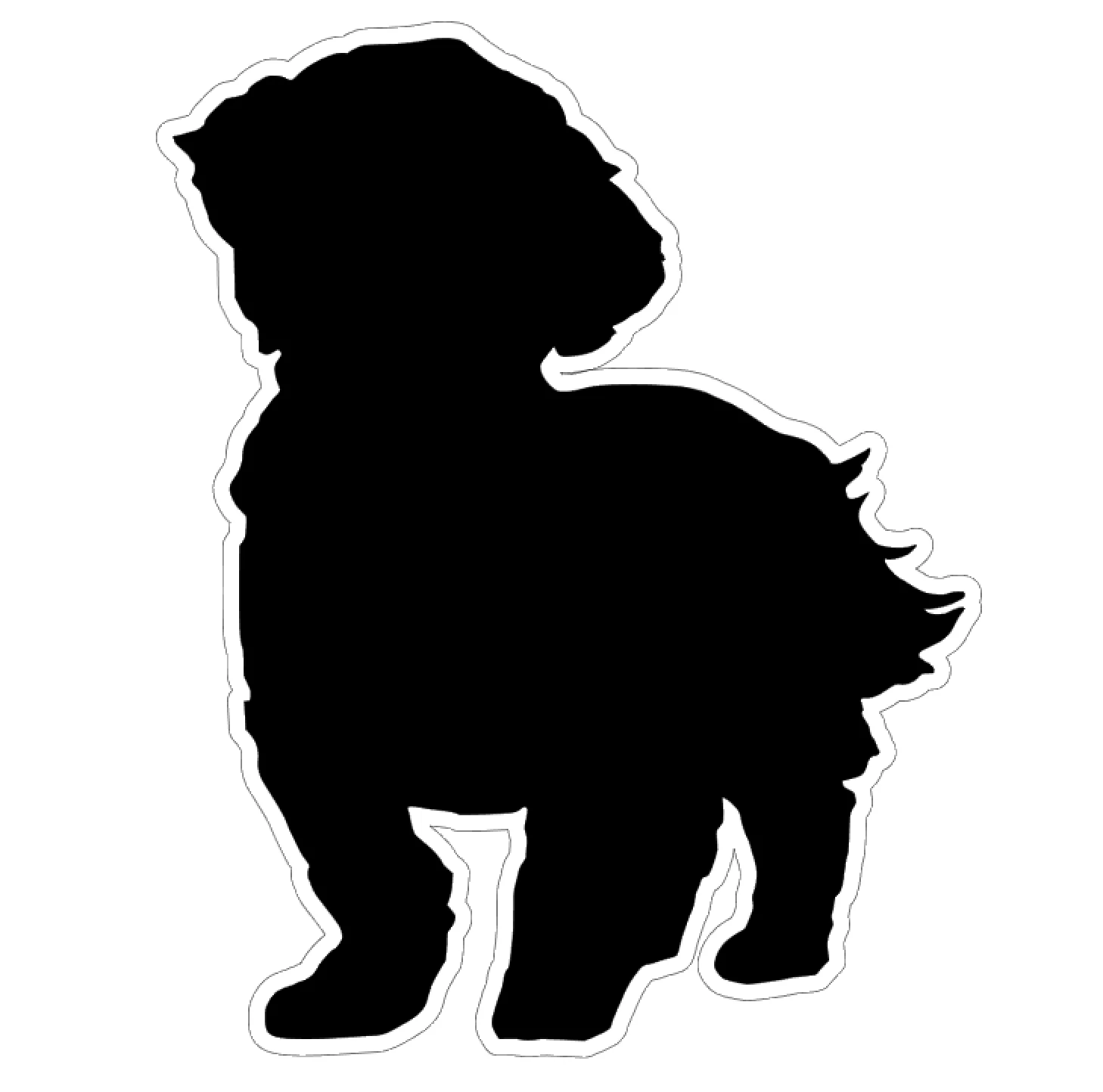 Shih Tzu Short Hair Profile Acrylic Blank - Image 2