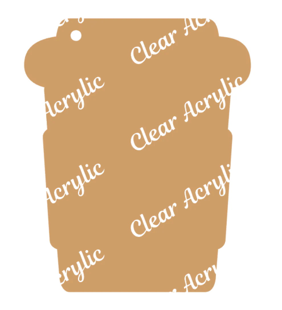 Short Coffee ToGo Cup Acrylic Blank