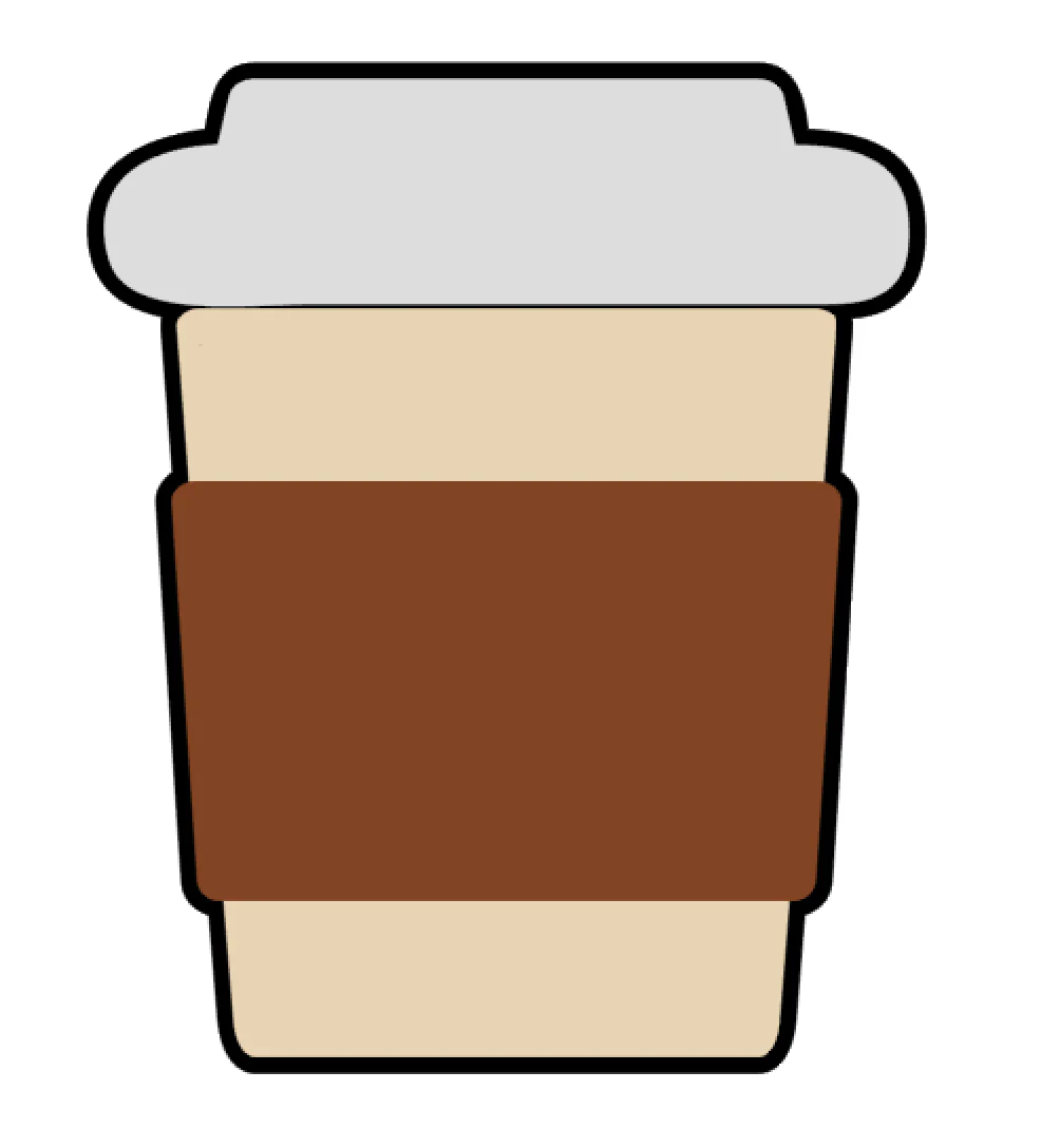 Short Coffee ToGo Cup Acrylic Blank - Image 2