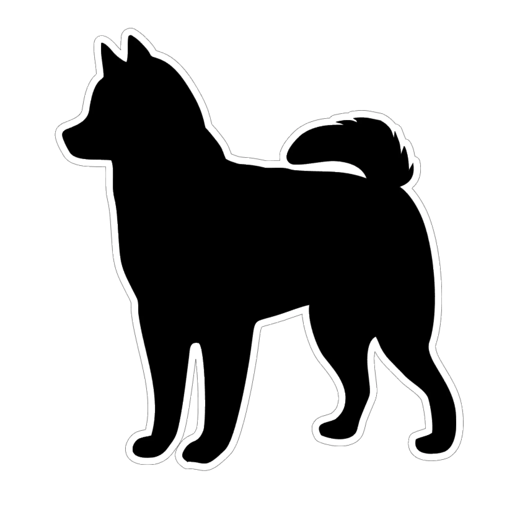 Siberian Husky Profile Acrylic Blank - Image 2