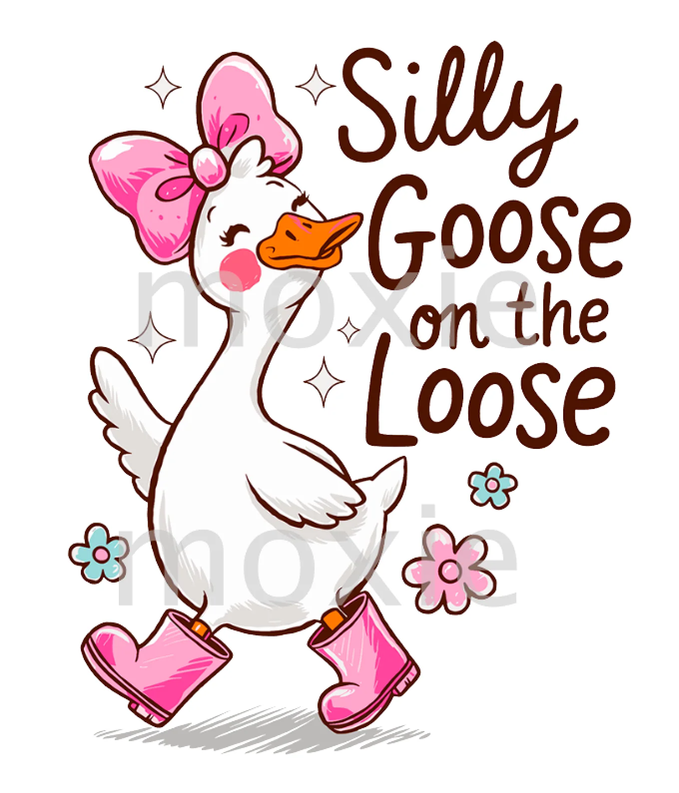 Silly Goose On The Loose Decal & Acrylic Blank COMBO
