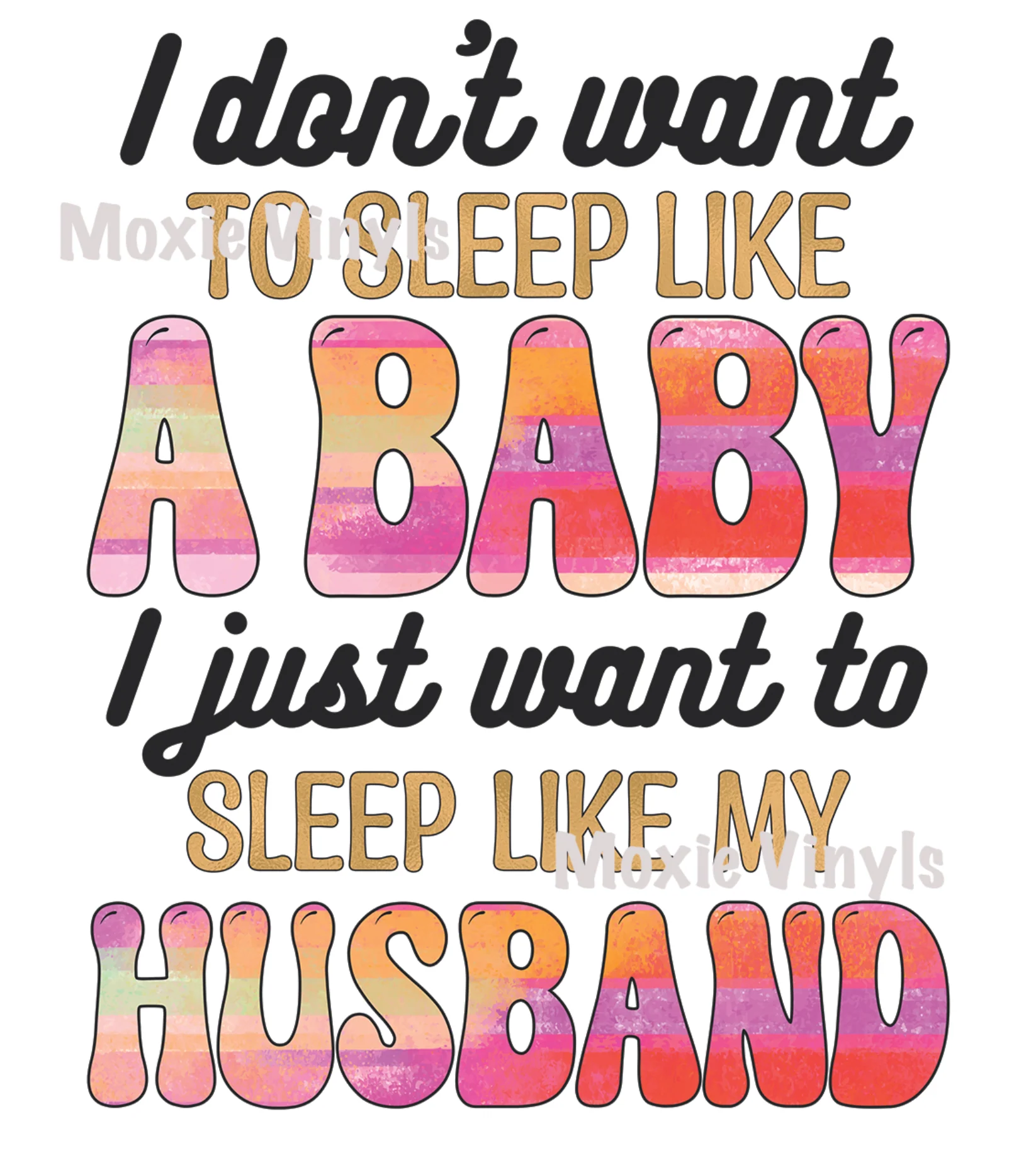 Sleep Like a Baby UV DTF