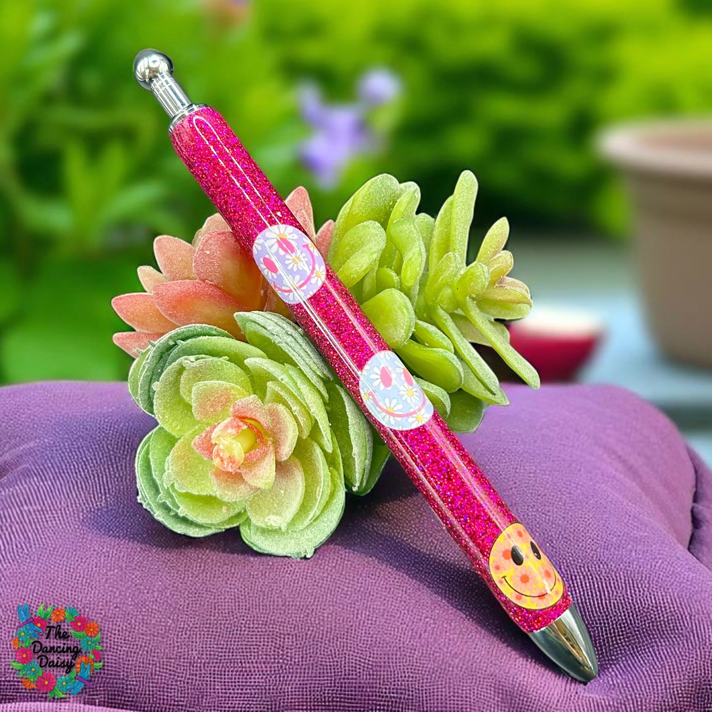 Smiley Daisys Pen Elements UV DTF - Image 3