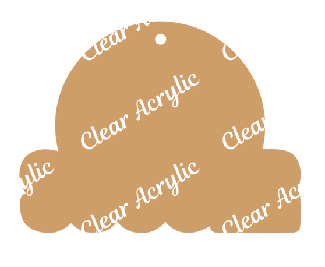 Soccer Ball Word Acrylic Blank