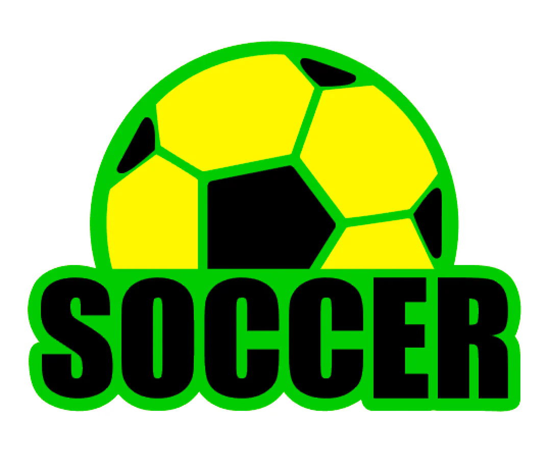 Soccer Ball Word Acrylic Blank - Image 2