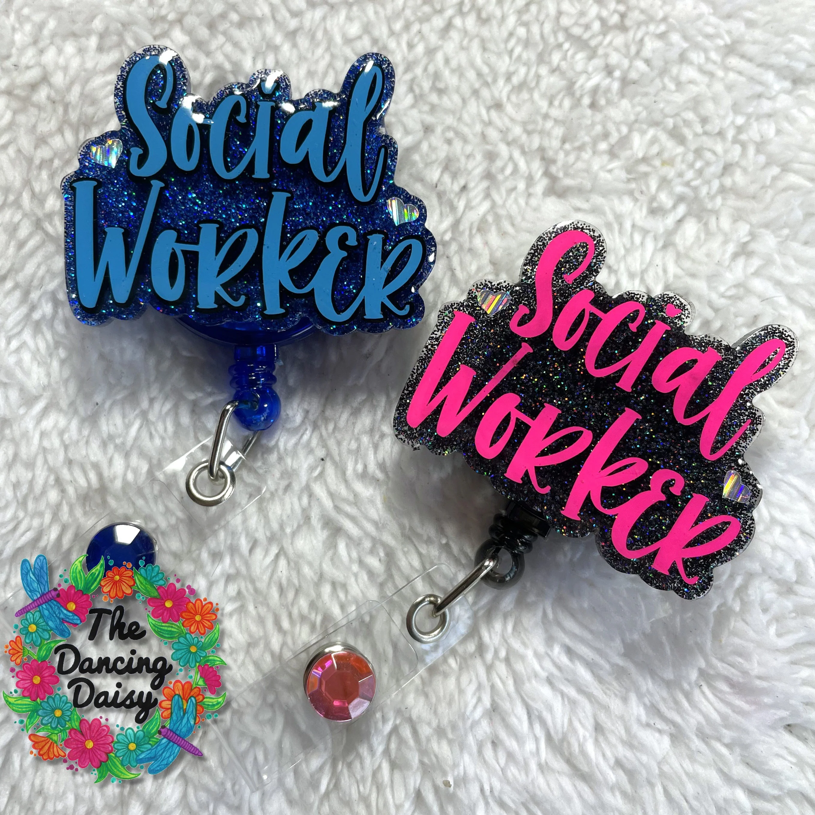 Social Worker Badge Reel Blank - Image 2