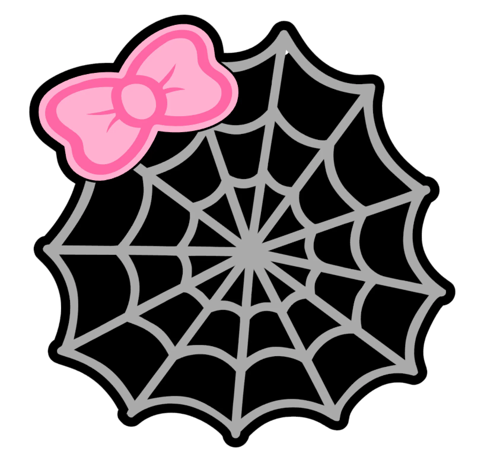 Spider Web with Bow Acrylic Blank - Image 2