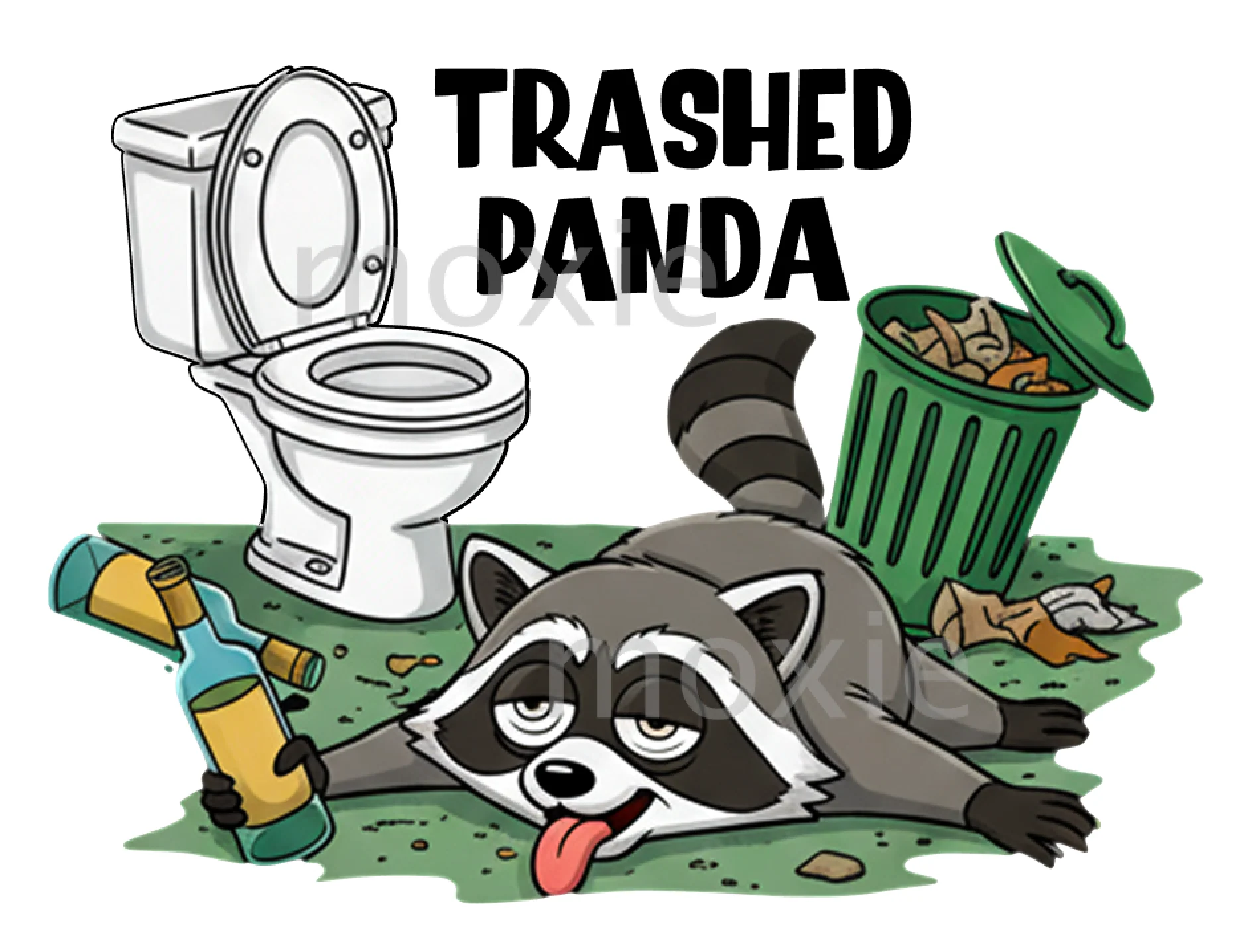Trashed Panda Decal & Acrylic Blank COMBO
