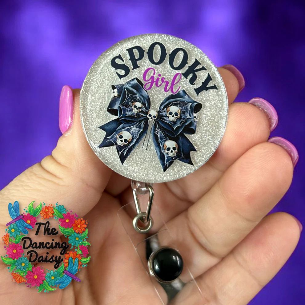 Spooky Girl Bow UV DTF - Image 2