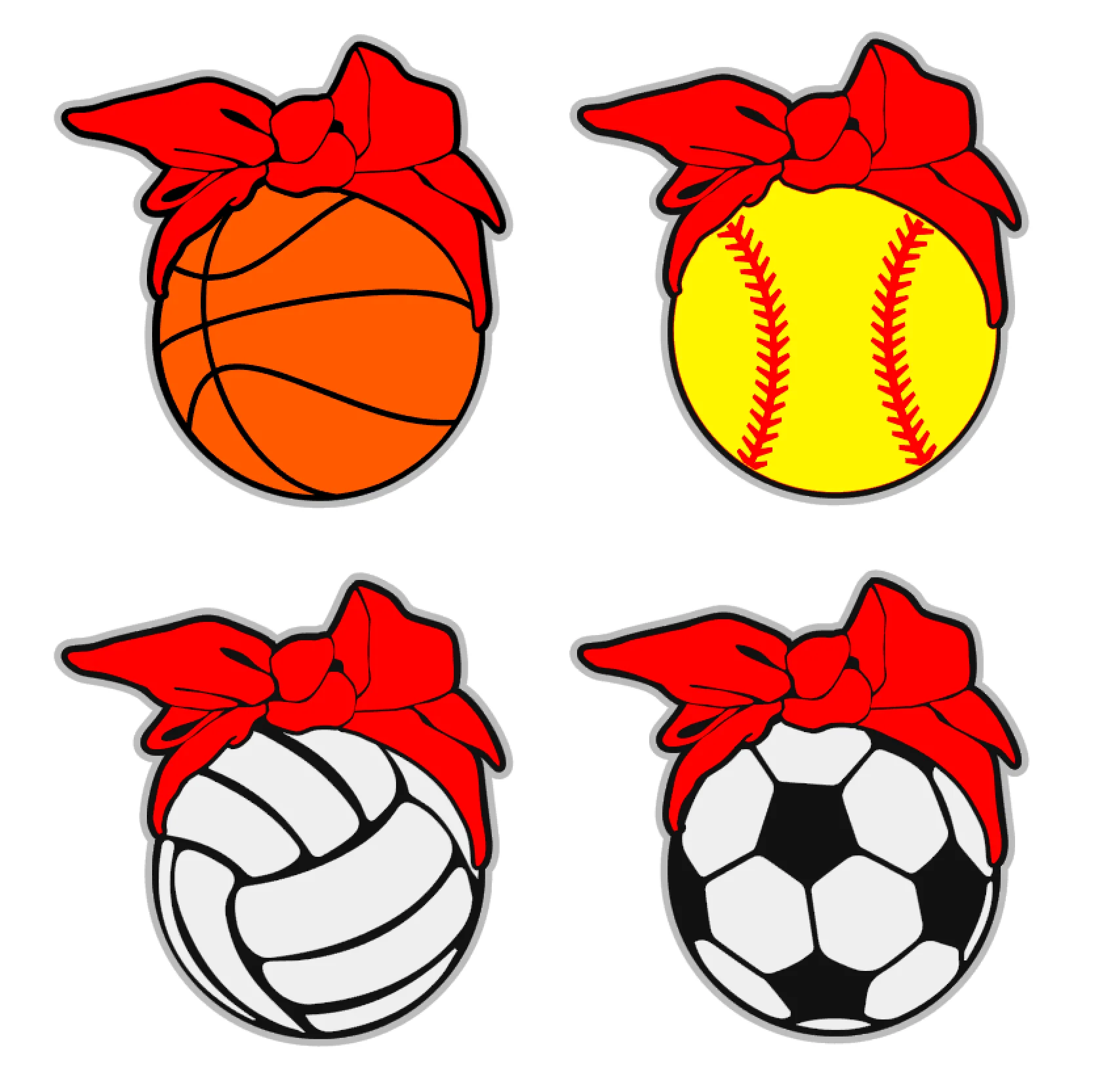 Sports Balls Bandana Acrylic Blank - Image 2