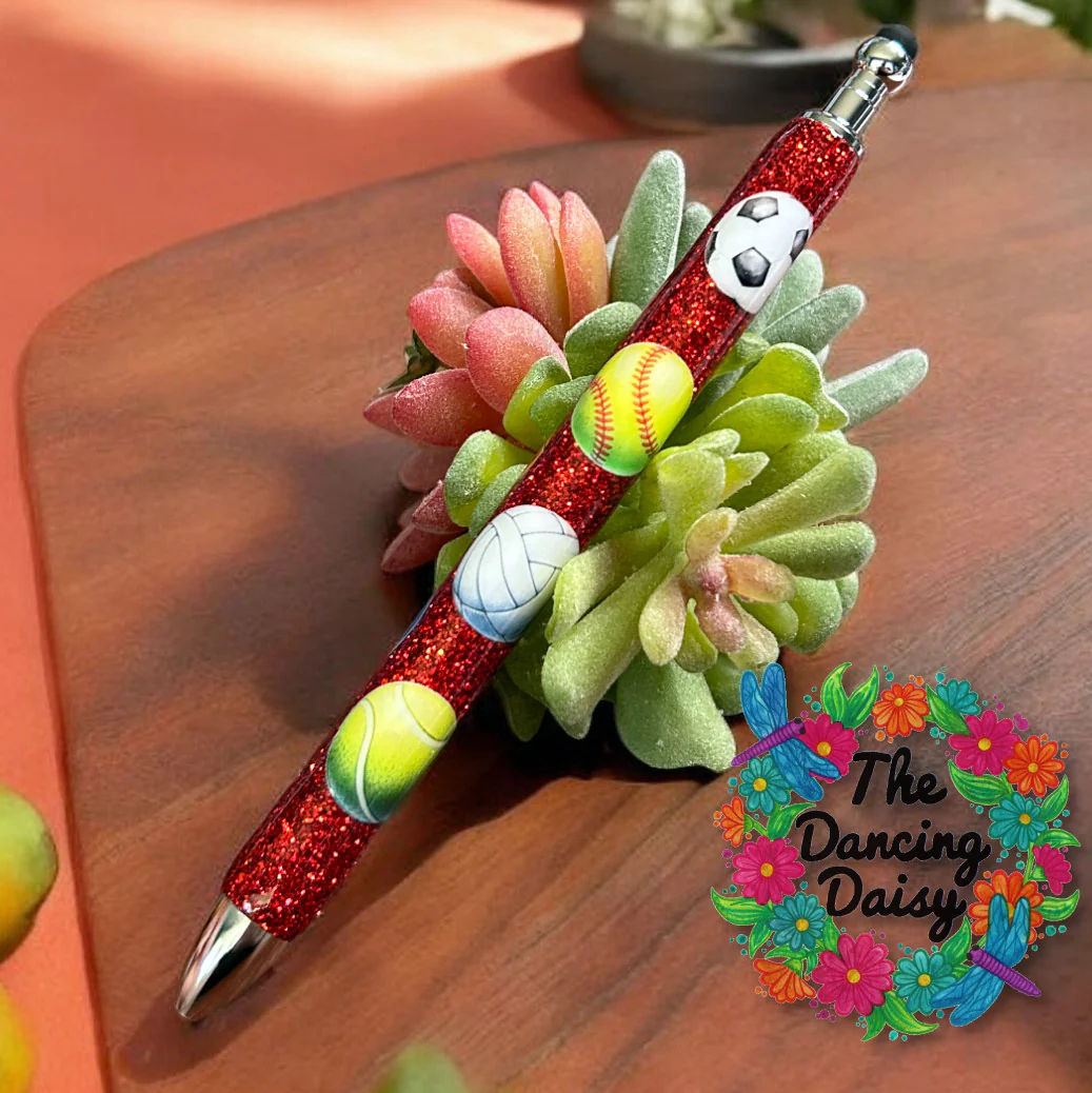 Sports Balls Pen Wrap UV DTF - Image 3