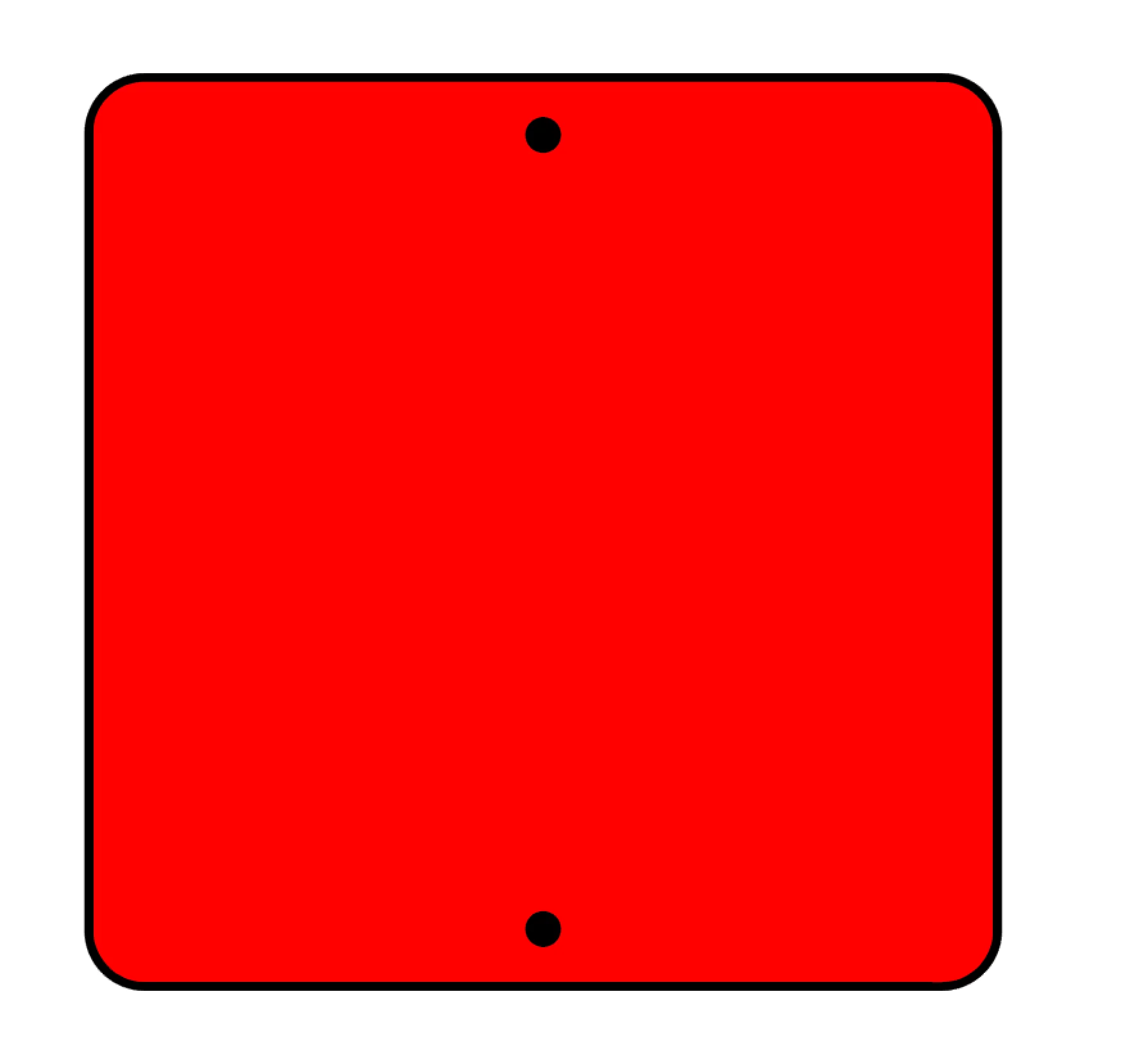 Square (2 Holes) Acrylic Blank - Image 2