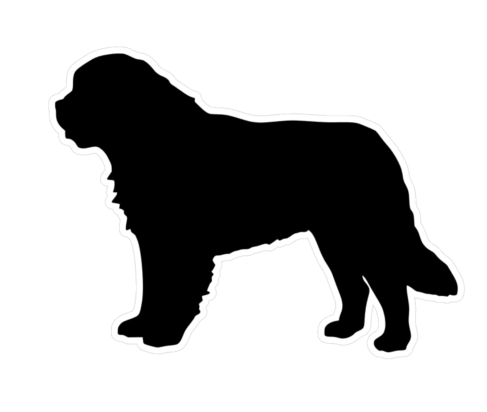 St. Bernard Profile Acrylic Blank - Image 2