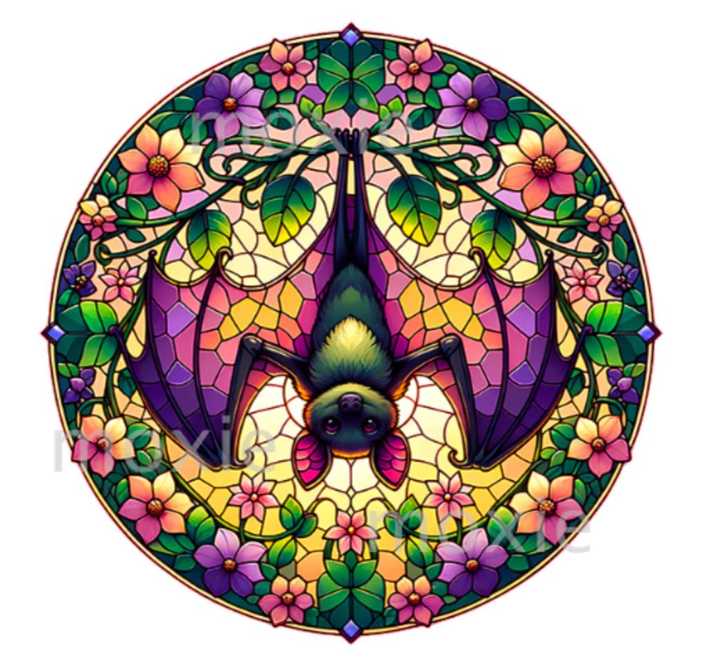 Stained Bat Decal
