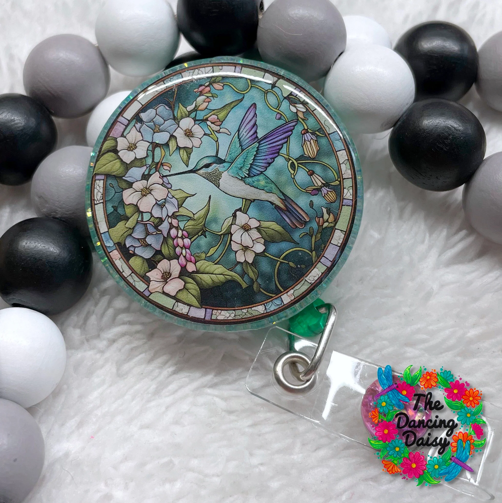 Stained Glass Hummingbird Decal - Image 2