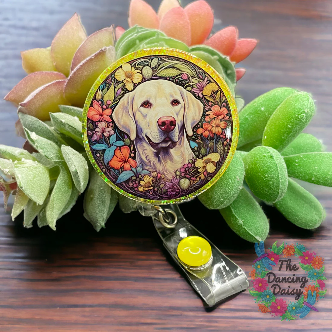 Stained White Labrador Decal - Image 2