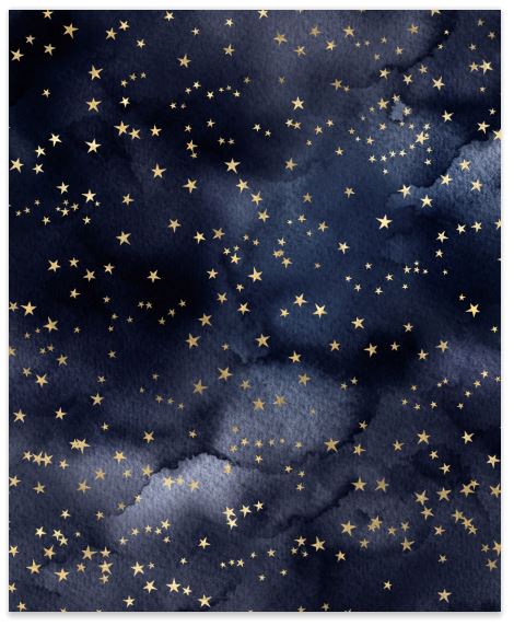Starry Watercolor 3 Faux Leather