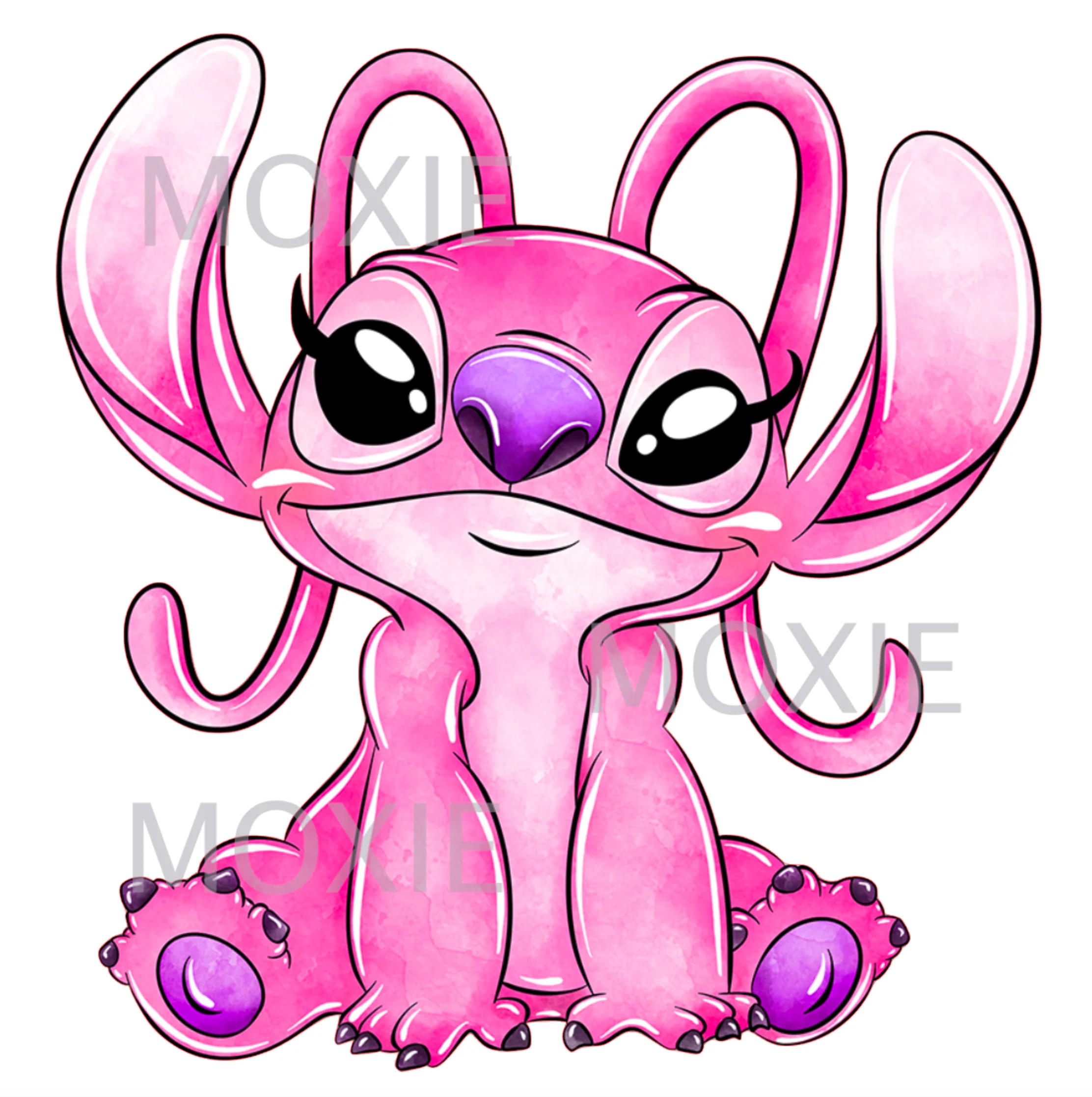 Stitch Angel Decal & Acrylic Blank COMBO