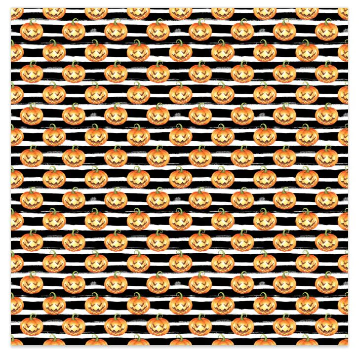 Striped Jack-O'-Lantern Vinyl