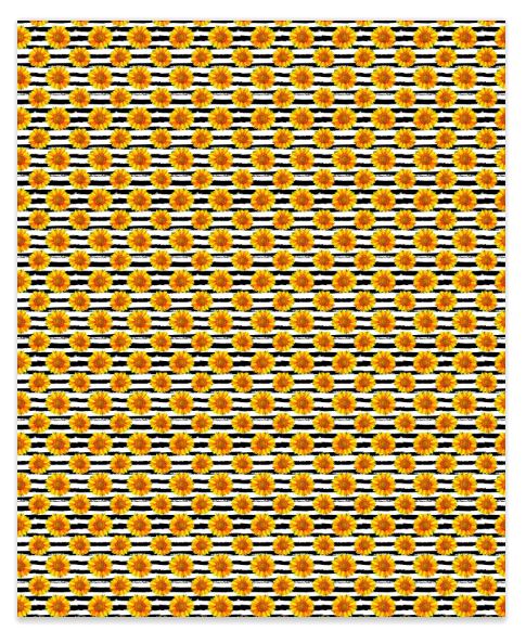 Striped Sunflower Faux Leather - Image 2
