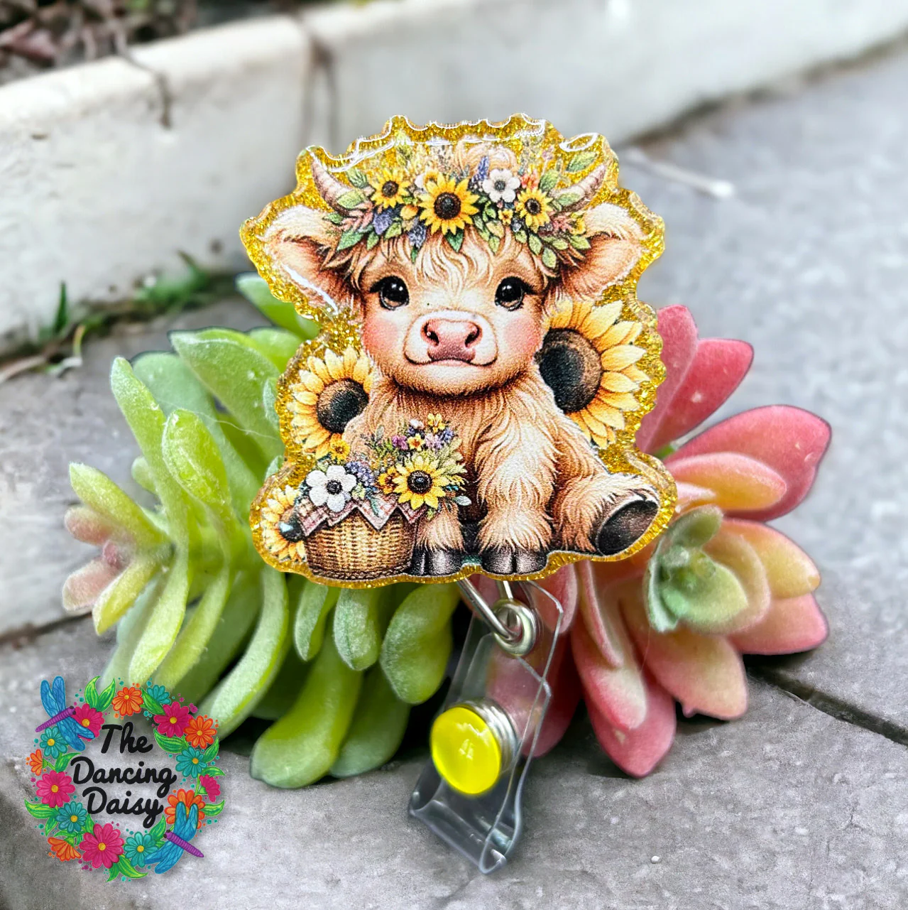 Sunflower Baby Highland Decal & Acrylic Blank COMBO - Image 2