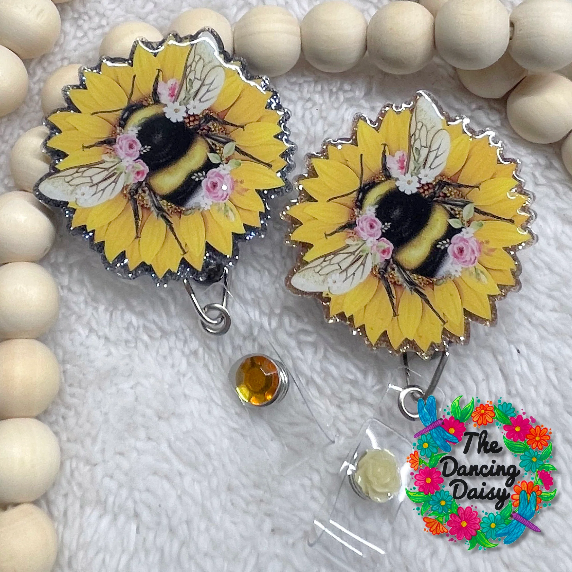 Sunflower Bee Decal & Acrylic Blank COMBO - Image 2