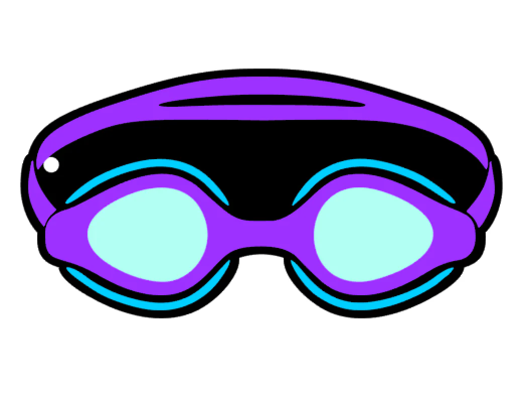 Swim Goggles Acrylic Blank - Image 2