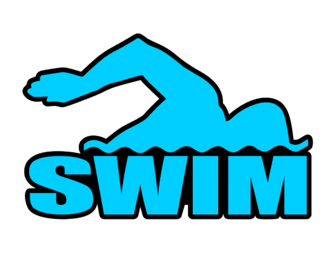Swimmer Swim Word Acrylic Blank - Image 2