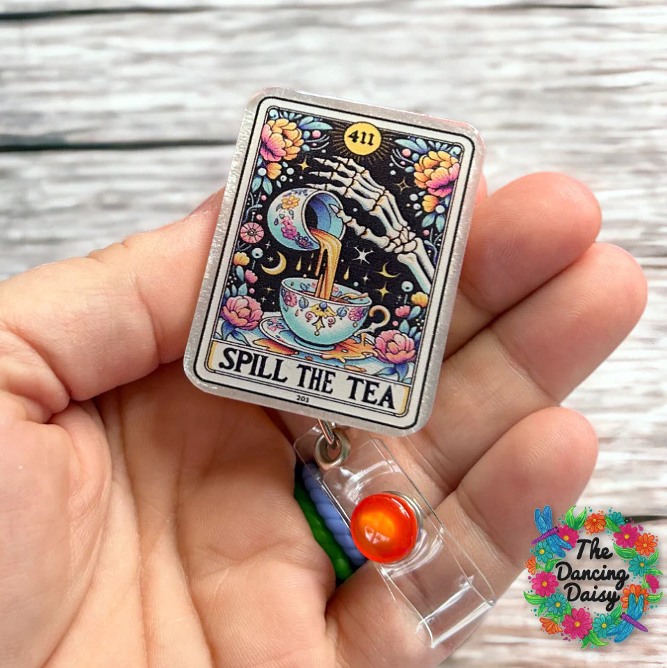 Tarot Spill the Tea UV DTF - Image 2