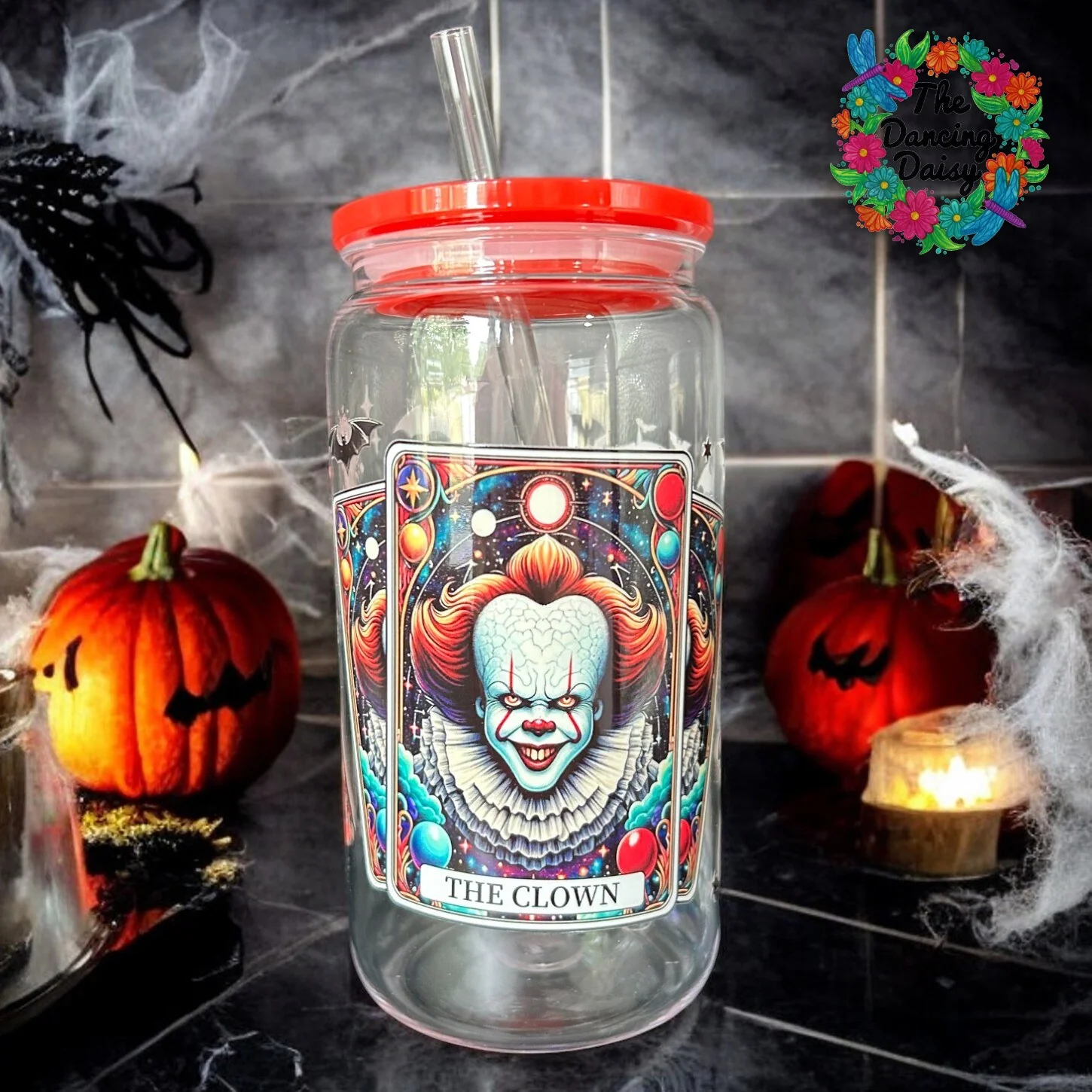 Tarot The Clown Glass Wrap - Image 2